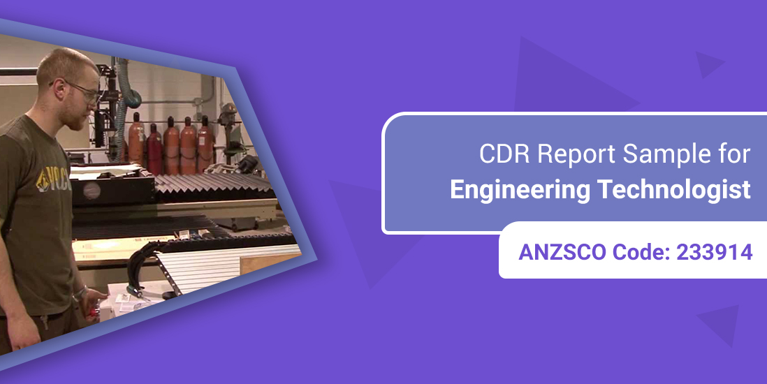 CDR Sample for Engineering Technologist