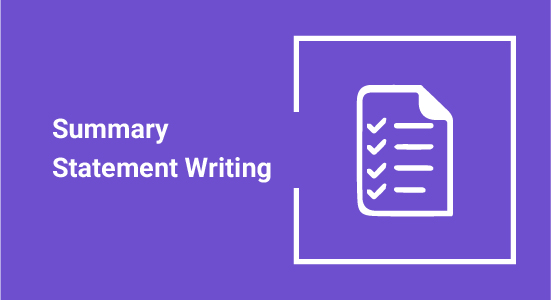 Summary Statement Writing service